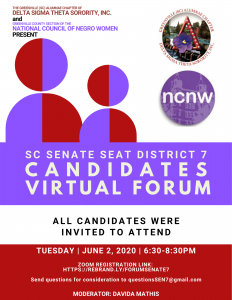 Greenville Senate District 7 Candidates Forum